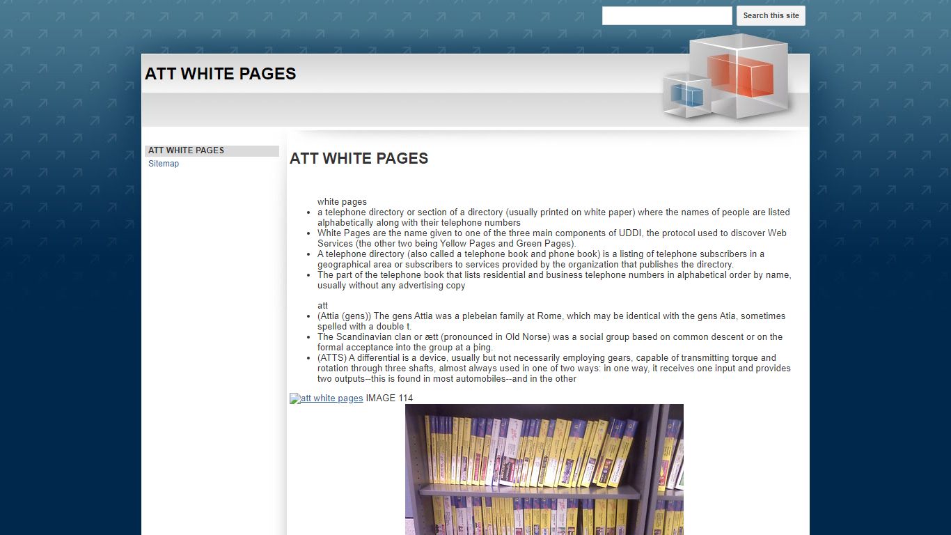 ATT WHITE PAGES - sites.google.com